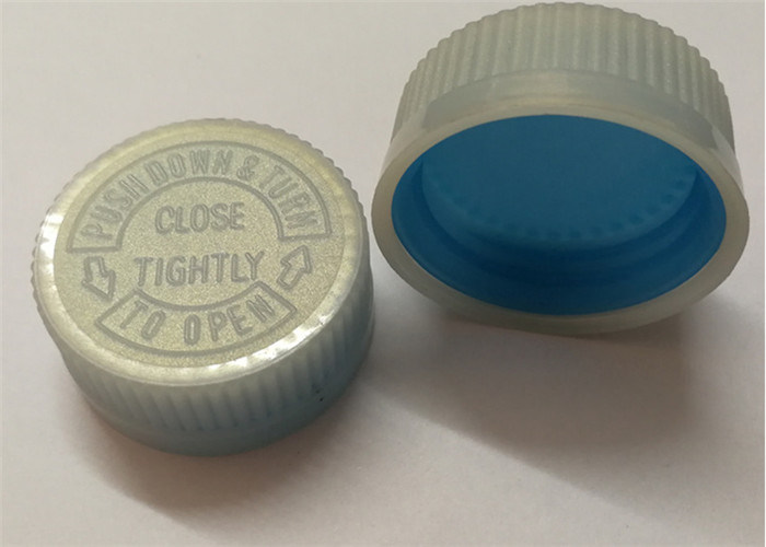 Child resistant closure pp cap press down screw cap with foam liner