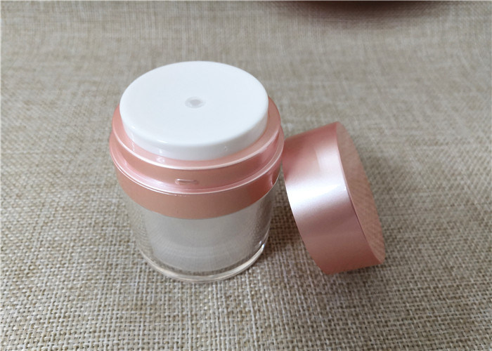 Reusable Airtight Cosmetic Containers , Lightweight Airless Cosmetic Containers