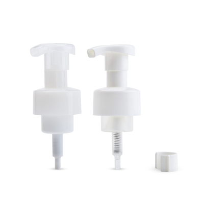 40mm/410 40mm 42mm Foaming Soap Pump Dispenser With Clip White Transparent