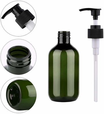 500ml Plastic Lotion Bottle Amber Plastic Shampoo Bottles With Pump