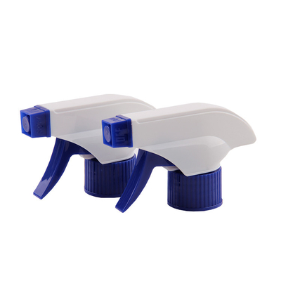 Blue White 28mm Spray Trigger ODM Spray Bottle Trigger Heads
