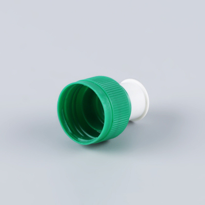 BPA Free Cosmetic Bottle Caps Ribbed 24/410 Push Pull Cap