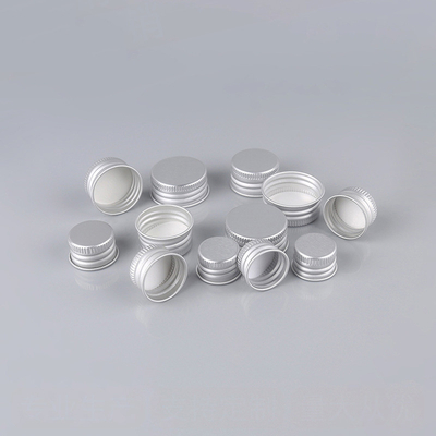 18mm 20mm 24mm Cosmetic Bottle Caps Non Spill Aluminum Bottle Lid