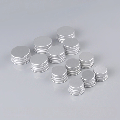 18mm 20mm 24mm Cosmetic Bottle Caps Non Spill Aluminum Bottle Lid