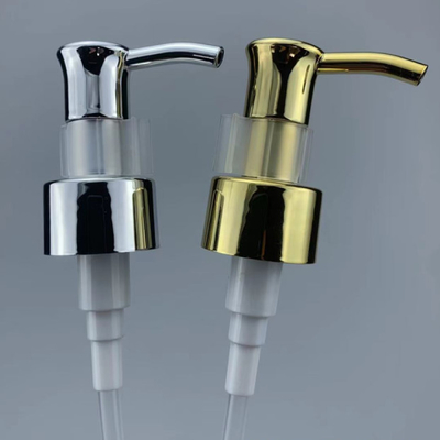 Silver Gold 24MM Aluminum Lotion Pump Dispenser Anodized