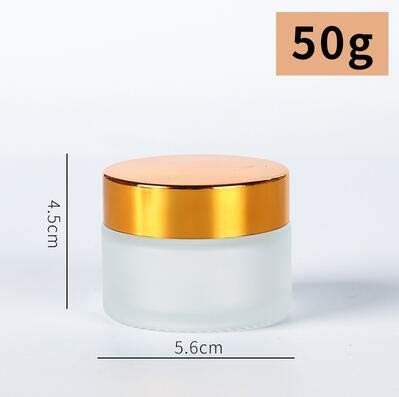 30ml Lotion Frosted Glass Jar With Aluminum Lid No Leakage