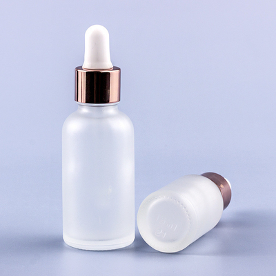 Rose Gold Frosted Eye Dropper Bottles 3ml 5ml 10ml 15ml