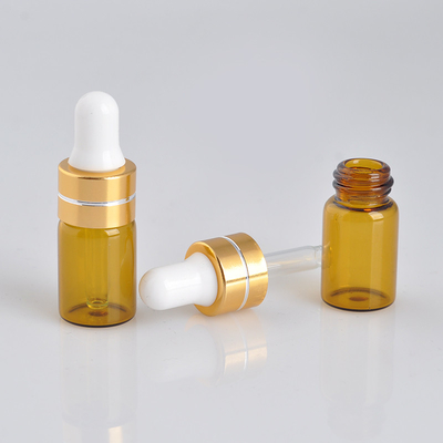 3ml Essential Oil Bottles Brown Glass Eye Dropper Bottles