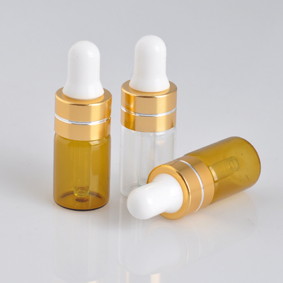 3ml Essential Oil Bottles Brown Glass Eye Dropper Bottles