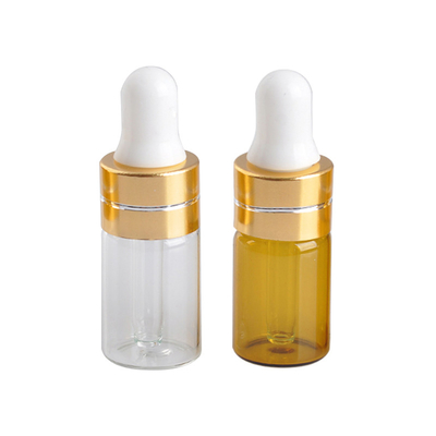 3ml Essential Oil Bottles Brown Glass Eye Dropper Bottles