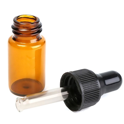 5ml Essential Oil Bottles Brown Small Glass Dropper Bottles