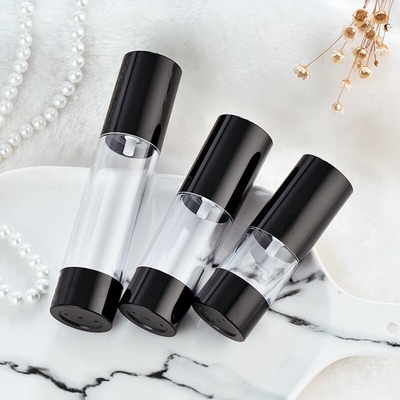 LinDeer Plastic PP Black Airless Pump Bottles Cosmetic