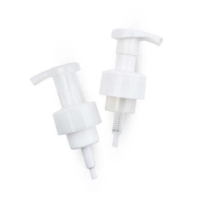 40mm/410 40mm 42mm Foaming Soap Pump Dispenser With Clip White Transparent