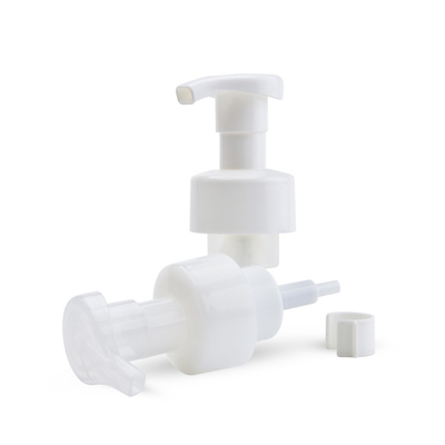40mm/410 40mm 42mm Foaming Soap Pump Dispenser With Clip White Transparent