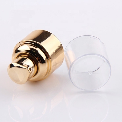 Gold Aluminum 20/410 Treatment Pump For Cosmetic Bottle