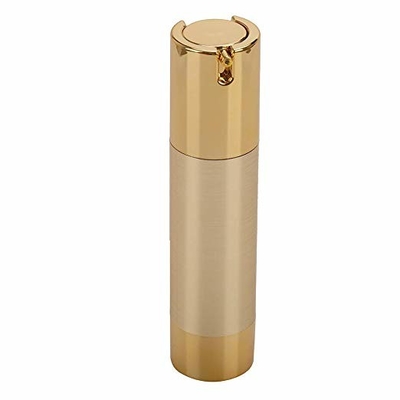 UV Technical Small Gold Airless Pump Bottles 15ml 30ml 50ml