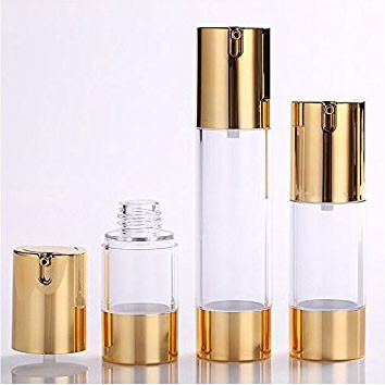 Plastic AS 50ml 30ml 15ml Airless Pump Bottles For Cosmetics