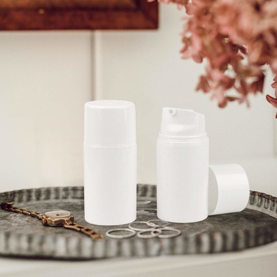 Lotion PP Airless Pump Bottle 50ml With Screen Printing