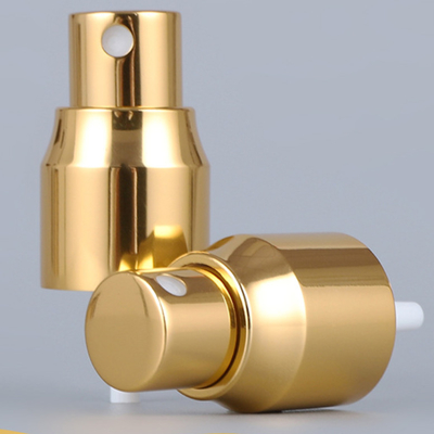 Small Gold Aluminum Cap 20/410 Fine Mist Sprayer With Tube