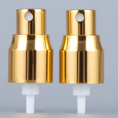 Small Gold Aluminum Cap 20/410 Fine Mist Sprayer With Tube