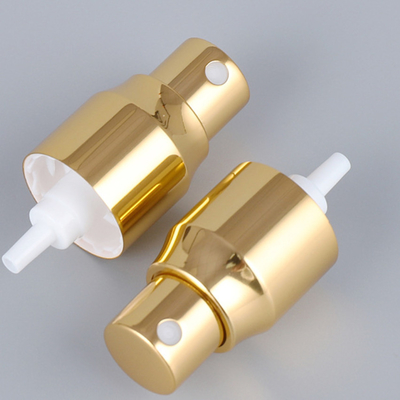 Small Gold Aluminum Cap 20/410 Fine Mist Sprayer With Tube