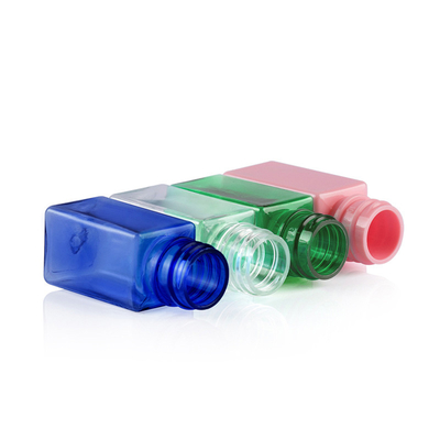 10ML Empty Plastic Lotion Bottles With Pump Green Transparent Blue Pink