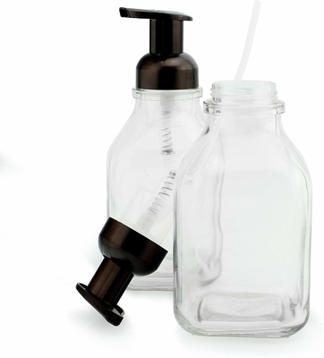 LinDeer Black PET 500ml Lotion Pump Bottles Transparent