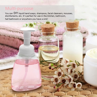 Transparent 500ml Empty Plastic Lotion Bottles With Pump 28mm