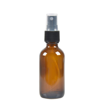 50ml Brown Cosmetic Spray Bottle Jars With 24MM Pump For Liquid